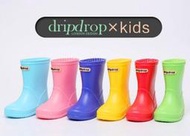 dripdrop英倫經典兒童雨靴男童女童寶寶磨砂春夏時尚防滑雨鞋