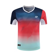 Ready Stock Fashion Man's Woman's Tennis Badminton T-Shirt Sports Shirt Competition Training Jersey 