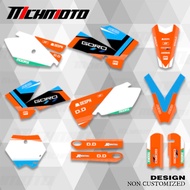 Background Motorcycle Graphics Stickers kits For KTM SX85 SX105 2003 2004 2005 2006-2012