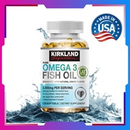 KIRK--LAND Fish Oil Capsules, 120 Count - Triple Strength Omega 3 with 2000mg EPA & DHA Supplement