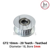 GT2 10mm Pulley Idler 20 Teeth Bore 5mm GT2 20T Teethed