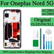 AC2003 AC2001 100% Tested Original Lcd For OnePlus Nord 5G Display Touch Screen Digitizer Panel Asse