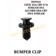 (1PC) HONDA CIVIC S5A,CRV S7A,STREAM S9A,ACCORD SDA,CRV SWA STREAM BUMPER CLIP