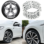 Toyo Tires Proxes Stickers 3D Lettering Wheel Logo Car Sticker Tuning Decals Styling Accessories DIY Car Styling