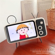 TV Desktop Phone Stand Retro TV Speaker Lazy Stand Creative Bluetooth Mobile Phone Amplifier