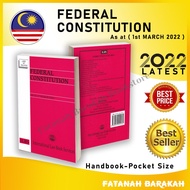 Federal Constitution (Handbook - Small Size) [As at 1st March 2022] READY STOCK - ILBS BUKU LAW