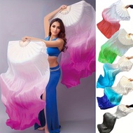 Popular [Wholesale Price]Dance silk fan with long flowing gradient, suitable for opening dance, adul