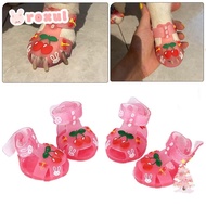 ROXUL Pet Jelly Shoes, Silicone Cool Pet Shoes,  Style Multi-Size Breathable Cat Dog Shoes Pet