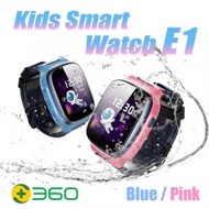 360 - E1 兒童智能手錶手機 GPS定位追蹤器 藍色 平行進口