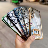 Colored clear back cover for Samsung S23 FE S25 S25 Plus S25 Ultra