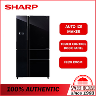 Sharp Refrigerator (800L) J-Tech Inverter with Auto Ice Maker Hikaru Refrigerator Freech Door 4-Door Fridge SJF879GK