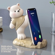 Enjoyliving Genuine Cartoon Bear Little Bear Creative Cute Big Phone Holder Ornaments Office Desktop