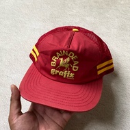 Brain Dead Grafix 5 Panel Trucker Cap - Red