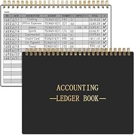 HAUTOCO Accounting Ledger Book A5 Ledger Books for Small Business Bookkeeping Expense Tracker Notebo