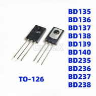20Pcs Original Transistors BD135 BD136 BD137 BD138 BD139 BD140 BD235 BD236 BD237 BD238 TO-126 Medium