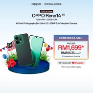 OPPO Reno14 5G Smartphone | 12GB + 256/512GB | AI Flash Photography | AI Editor 2.0 | IP69 Water and