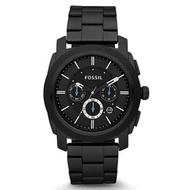 Fossil Men's Mechine Chonograph Black Stainless-Steel Watch FS4552