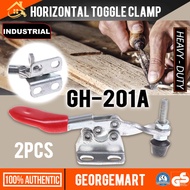 2PCS GH-201-C Horizontal Toggle Clamp 27KG 60LBS Holding Capacity Quick Release