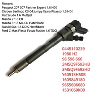 For Citroen Peugeot Ford Mazda 1.6 Hdi 0445110239 0986435122 New Diesel Fuel Injector 1980 H2  96 59