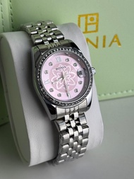 [ PREMIUM ITEMS✅ ] BONIA Diamond with Date Stainless Steel Ladies Luxury Women Watches