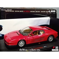 Ferrari Testarossa 1/18 Car Model 1:18 F512 1:18 Hotwheels Elite