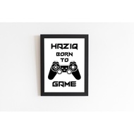( PDF ONLY ) GAMERS WALL ART CUSTOME NAME A4/A3 SIZE CUSTOM NAMA
