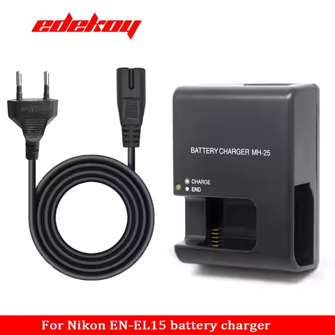 MH-25 Battery Charger Camera for Nikon MH-25 MH 25 MH25a EN-EL15 EN EL15a ENEL15c V1 D600 D610 D7100