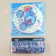 SPROCKET SET (17T & 50T -428) & CHAIN 428-136L - DTM 200