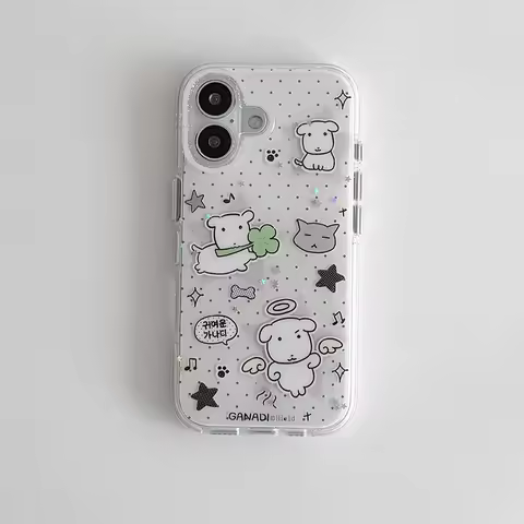 Kawaii Puppy Polka Dots Phone Case for Infinix Hot Note Zero 50x 50 40 30 12 12i Smart 9 8 GT 30 Pla