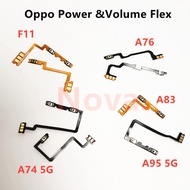 Power On Off Volume Switch Button Flex For Oppo A95 5G F11 A74 A76 A83 Cellphone Part