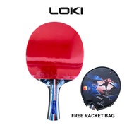 LOKI X-1 STAR TABLE TENNIS BAT WITH RACKET BAG (SINGLE BAT)