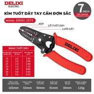 Kìm Bấm Dây Điện Dây Cos Đa Năng Delixi DWBX-2082 Kết Hợp Uốn Cắt Bấm Tách Dây Chất Liệu Thép Cao Cấ