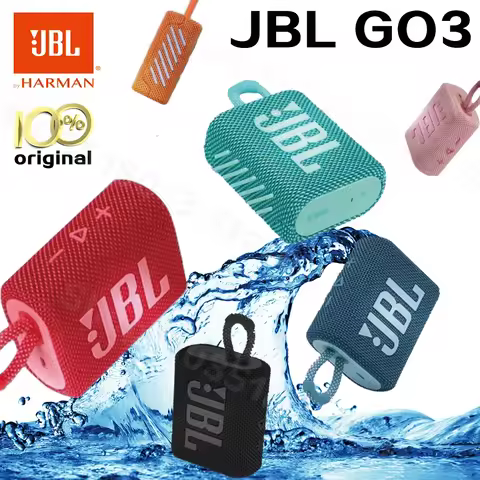Original JBL GO 3 Wireless Bluetooth Speaker Portable Waterproof Speaker Outdoor Speakers Sports Bas