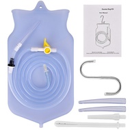 Private daily use item: silicone rubber enema bag for anal cleaning, reusable enema bag