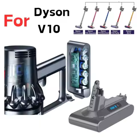 100% new For Dyson V10 replacement battery, Compatible Models V10 Motorhead Absolute Fluffy Cyclone 