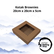 Kraft Brownies Box/ Kraft Brownies Box Kraft Brownies Window Box 20 x 20 x 5