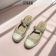 Inns fashion style rubber slip on slides shoes 韩版潮流玛丽珍式半拖女鞋 selipar wanita