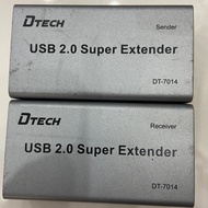 USB Extension Kit 200m With Dtech DT-7014 Lan Cable