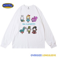 Oversized longsleeve t-shirt alice in wonderland mini vintage tee