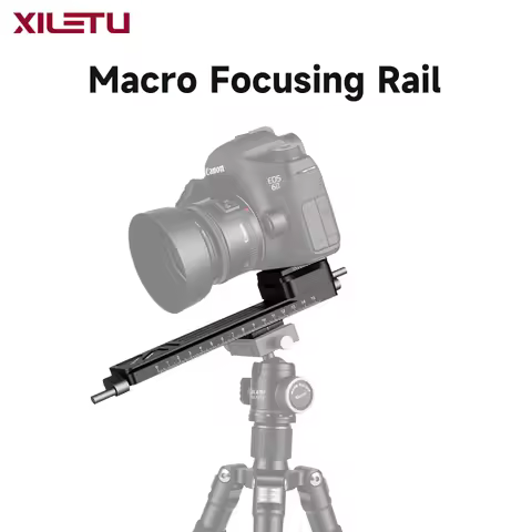 XILETU Macro Focus Rail Slider Quick Release Plate for DSLR, 5kg, Desktop Outdoor Time-Lapse Close-u