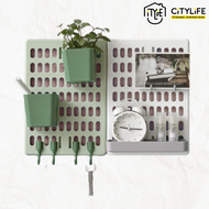 Citylife - Pegboard Wall Organiser Set No Punch- Big/Small