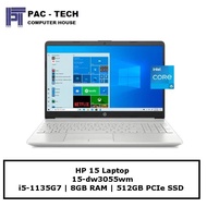 HP 15 Laptop [15-dw3055wm] i5-1135G7 | 8GB RAM | 512GB PCie SSD | 15.6" FHD | Windows 10 Home | 1 Year Warranty