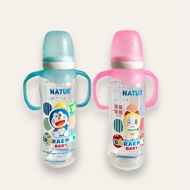 Natur Nature Doraemon Milk Bottle With Handle For 6+ 8 Oz/240ml L Size