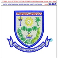 GIB LOGO EMBROIDERED PATCH C-A65 KWARDA PURBALINGGA BET/BADGE