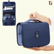 Cosmetic bag with hanger, foldable travel bag, many compartments, can hold many personal items and c