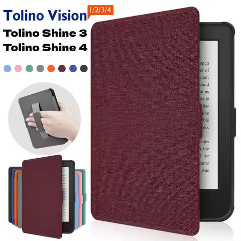 Magnet Case for Tolino Vision 1/2/3/4 HD Reader Protective Cover for Tolino Shine 3/4 Shine4 2022 Eb