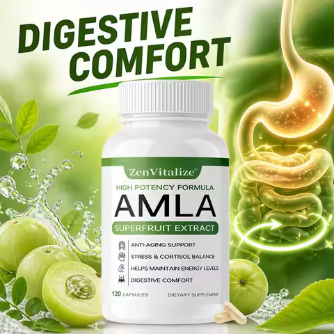 Amla Capsules 1000mg – Immune & Digestive Support, Rejuvenation, Antioxidant, Vegan, Gluten-Free, 12