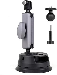 YALLSAME Suction Cup Car Mount with 1/4'' Ball Head and Ballhead Tripod Adapter for GoPro Hero 12 11 10 9 8 7 6 5 4, GoPro Max, Fusion, SJCAM, Insta360, DJI Osmo Action 1 2 3 4 Accessories