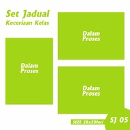 MY BEAUTY HOUSE Set Banner Keceriaan Kelas jadual tugasan kelas jadual waktu kelas carta organisasi 