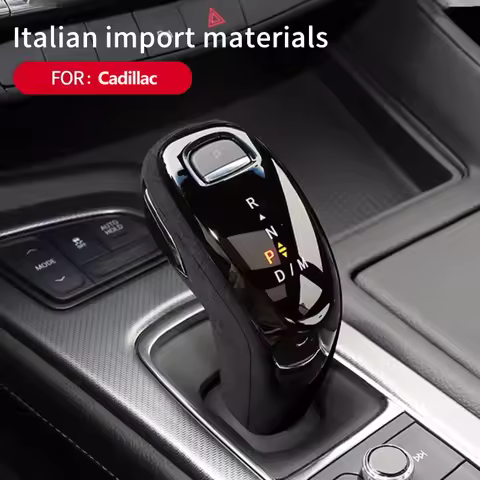 Car Gear Shift Knob Cover Italy Super Suede Auto Interior Decoration Accessories For Cadillac XT4/XT